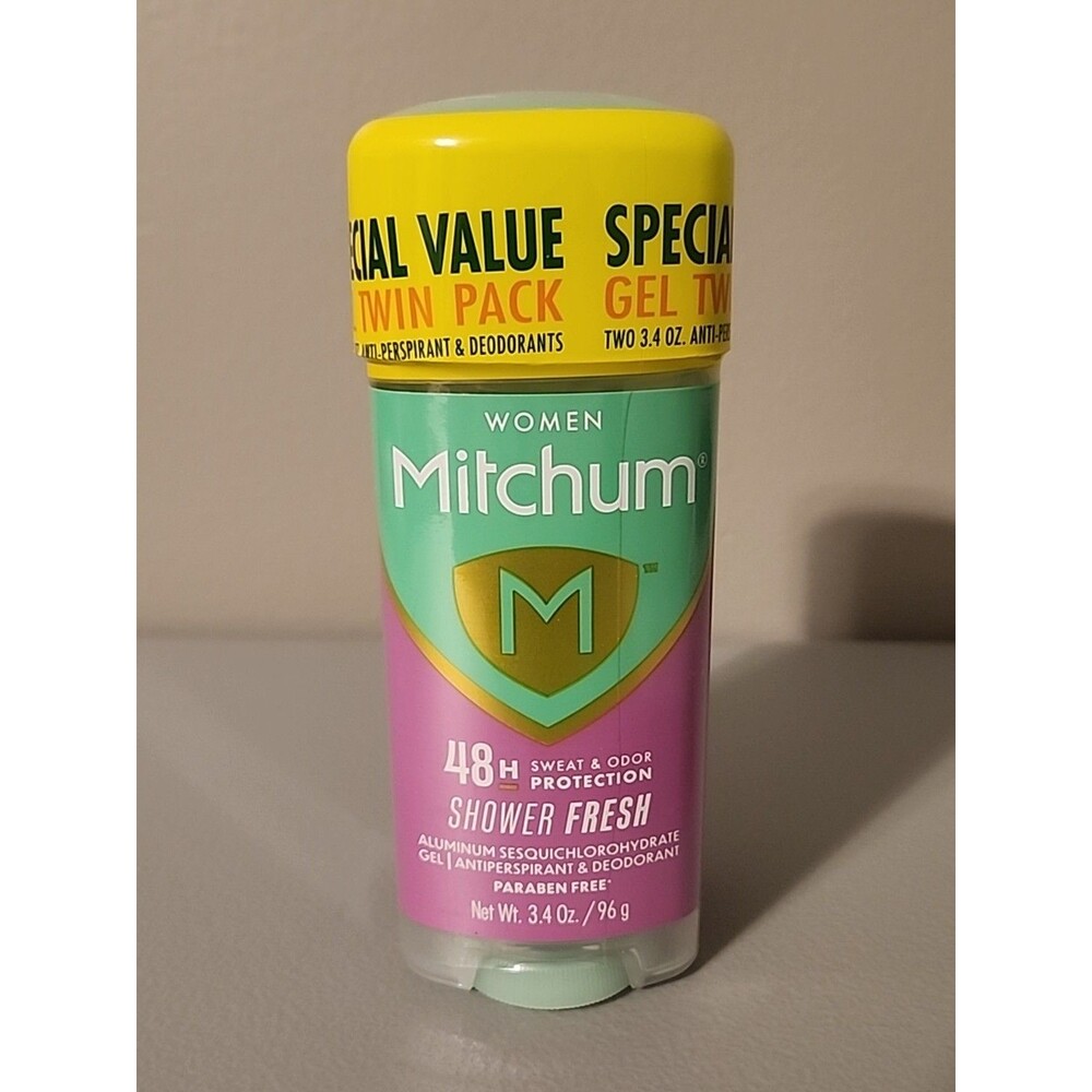 Mitchum Women Triple Odor Defense Antiperspirant Deodorant Gel Twin Pack 3.4 oz